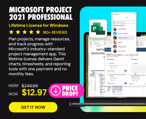 Microsoft Project 2021 Professional: Lifetime License for Windows