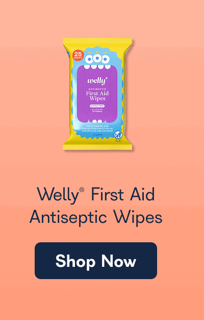 Welly® First Aid Antiseptic Wipes