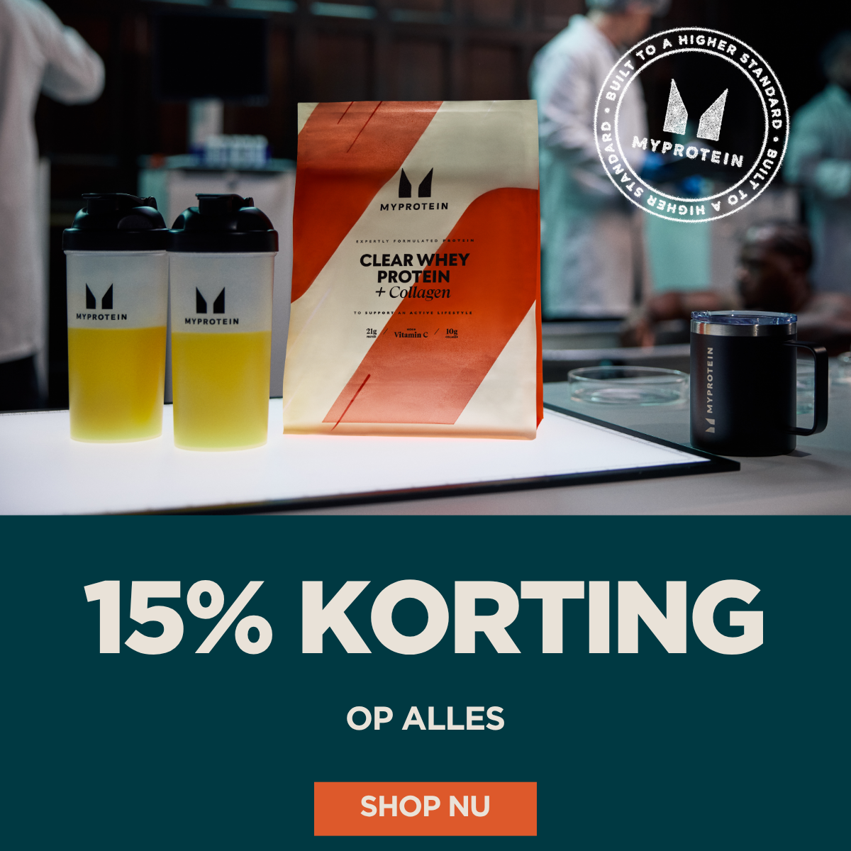 15% korting op alles
