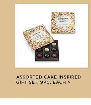 Assorted Cake Inspired Chocolates Gift Set, 9pc each