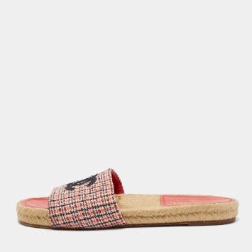 CC Size 39 Pink Tweed Espadril