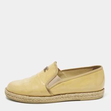 Size 36.5 Beige Patent Leather