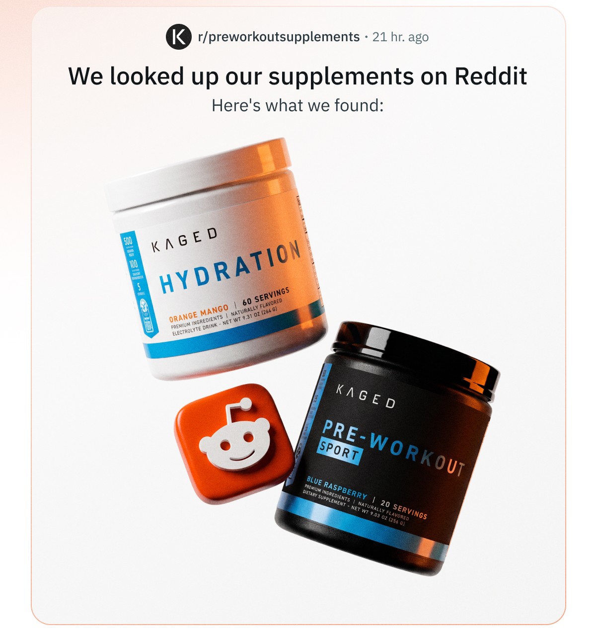 We looked up our supplements on Reddit