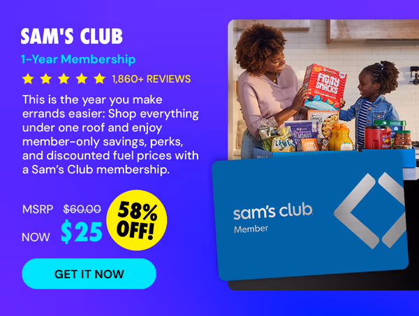 Sam's Club 1-Year Membership with Auto-Renew!