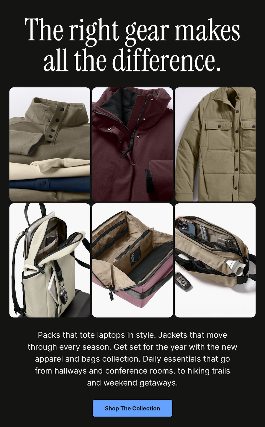 The right gear makes all the difference.