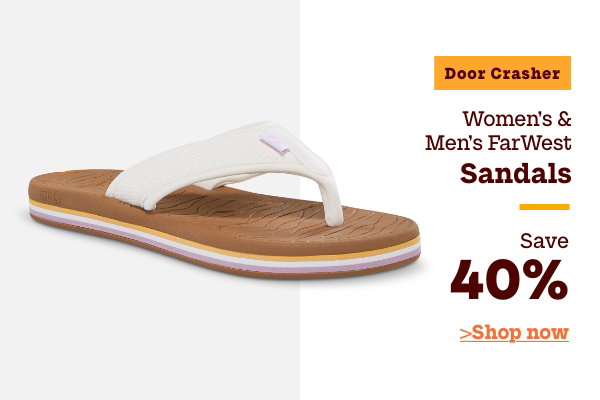 Door Crasher Women's + Men's FarWest Sandals Save 40%