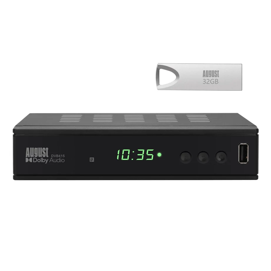 August DVB415 HD Freeview Recorder Box