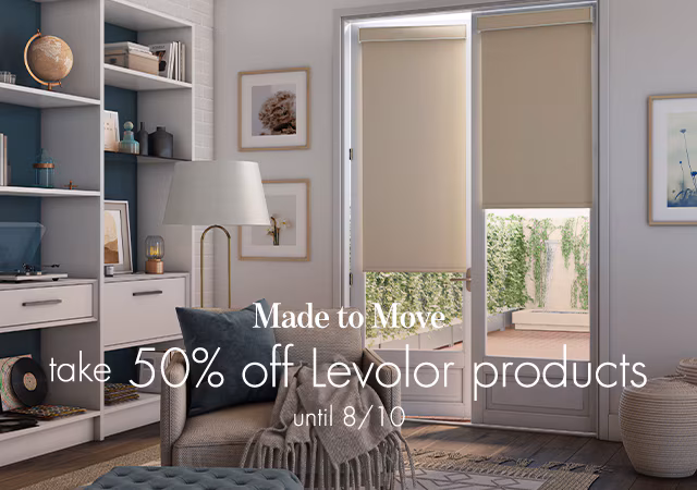 Enjoy 50% off all levolor products
