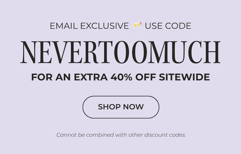 SCORE 40% OFF SITEWIDE DURING THE AISLE SUMMER SALE