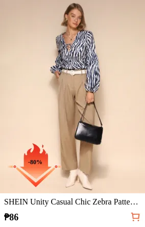 SHEIN Unity Casual Chic Zebra...