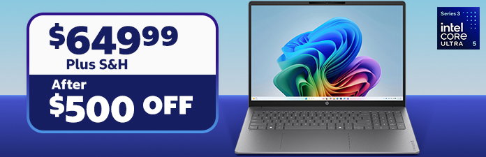HP OmniBook 5 16-inch Touchscreen Laptop - Intel Core Ultra 5 Series 3 Processor