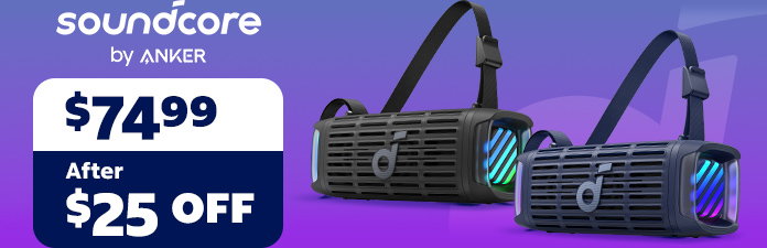 Soundcore by anker $74.99 After $25 OFF