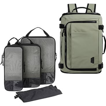 Bagsmart 38L Blast Backpack with 4-piece Compression Packing Cubes