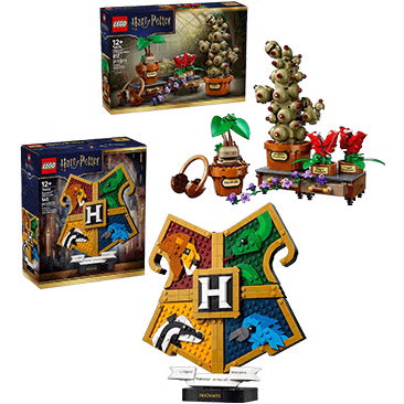 LEGO Harry Potter Hogwarts Crest & Herbology Bundle