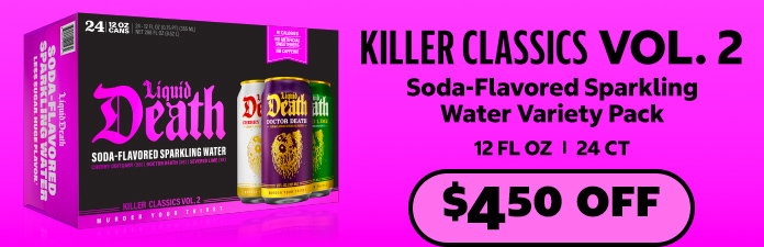 Liquid Death Soda-Flavored Sparkling Water, Variety Pack, 24-count