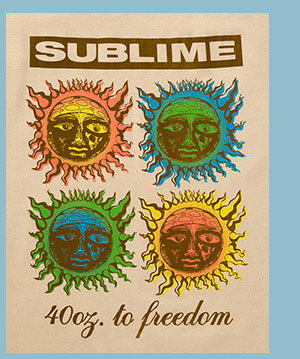 Sublime 40 oz. to Freedom Colorblock T Shirt