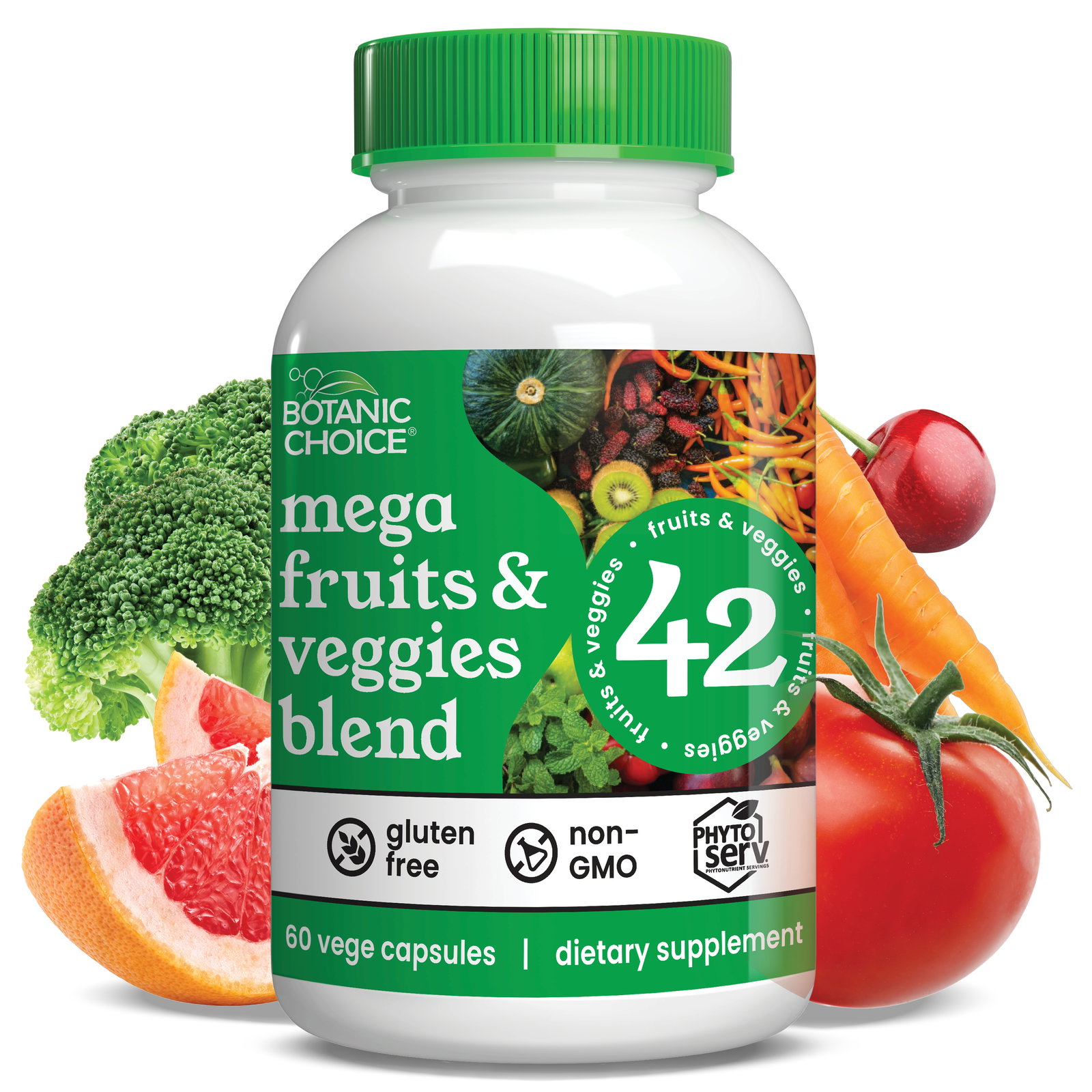 <b>50% off <br></b>1 full serving each of fruits and veggies