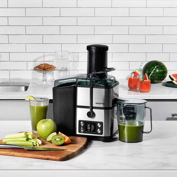 Gourmia 6 Speed Wide Mouth Juice Extraction with Self-Clean: Stainless Steel