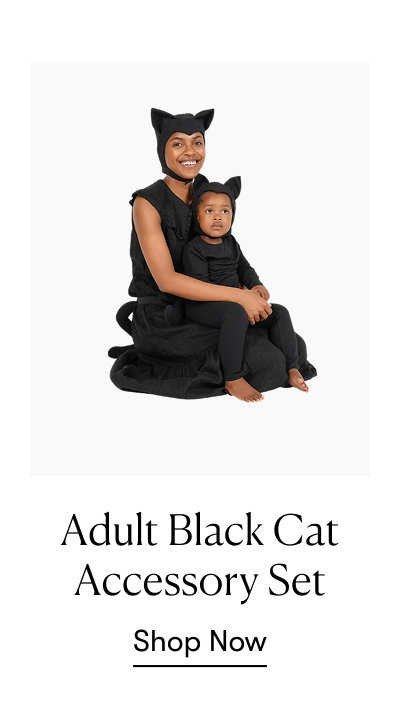 Adult Black Cat Accessory Set