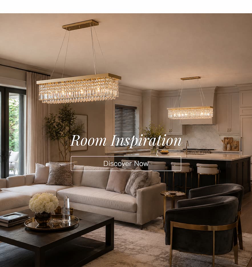 Elandor Crystal Rectangular Chandelier