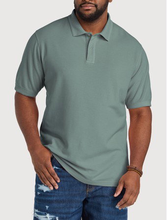 Garment-Dyed Polo Shirt