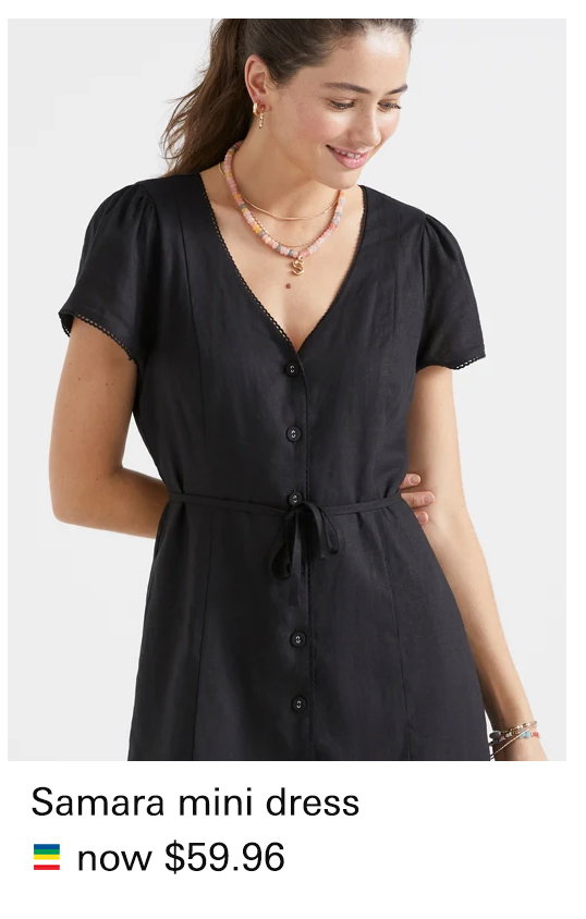 SAMARA TIE MINI DRESS