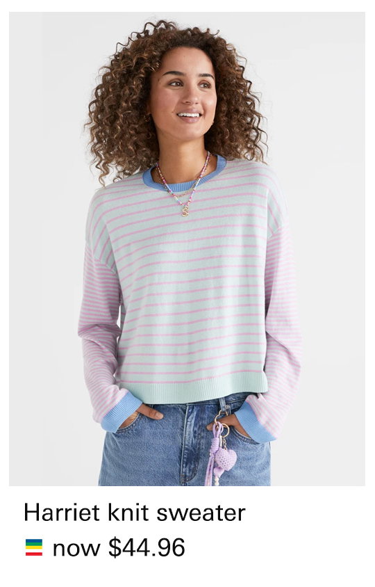 HARRIET BOXY CROPPED KNIT SWEATER