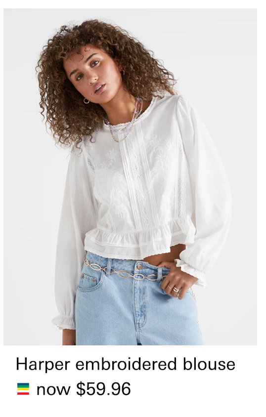 HARPER EMBROIDERED BLOUSE