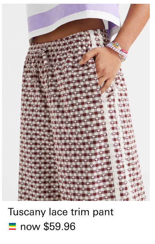 TUSCANY LACE TRIM PANT