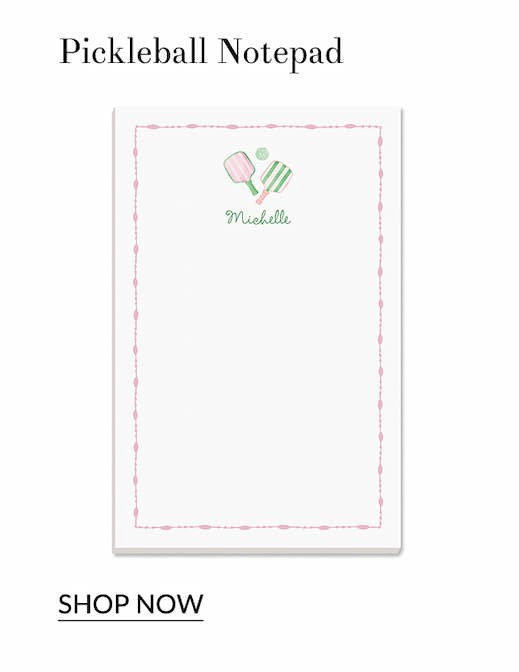 Pickleball notepad