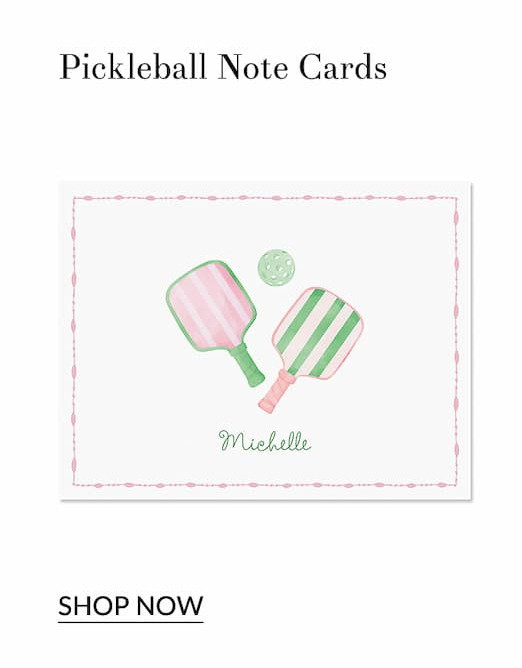 Pickleball note cards