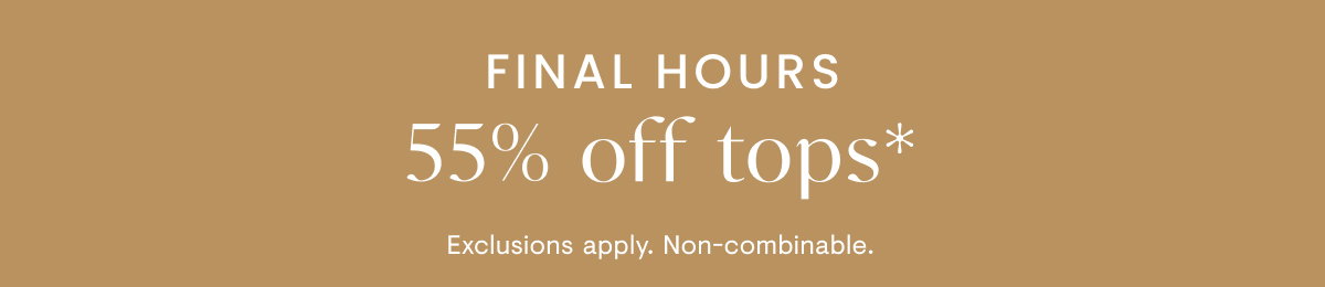 55% off tops