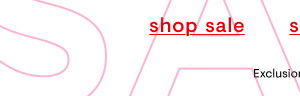 Shop sale