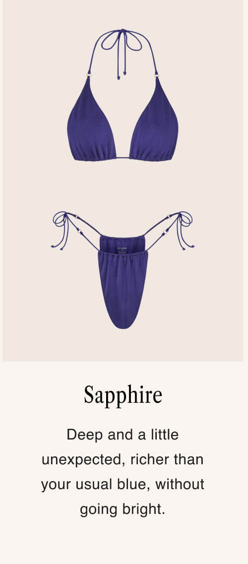 Halterneck Triangle Sapphire