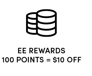 EE REWARDS 100 POINTS = $10 OFF