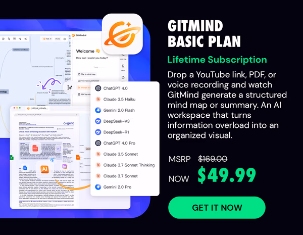 GitMind Basic Plan: Lifetime Subscription