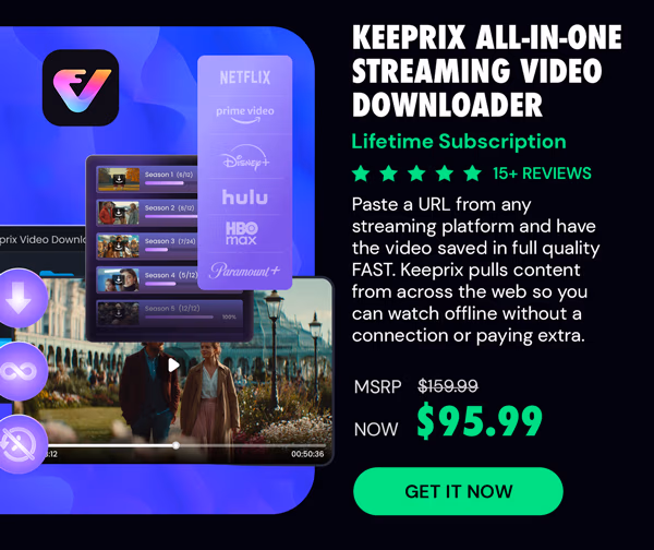 Keeprix All-in-One Streaming Video Downloader: Lifetime Subscription