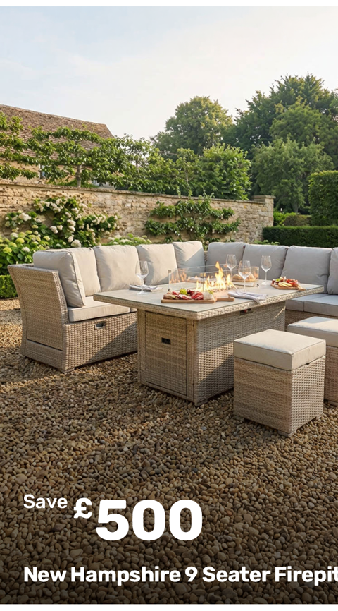 New Hampshire 9 Seater Firepit Set. Save £500