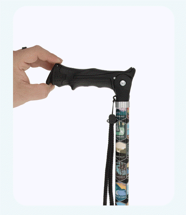 changing hiking staff handle