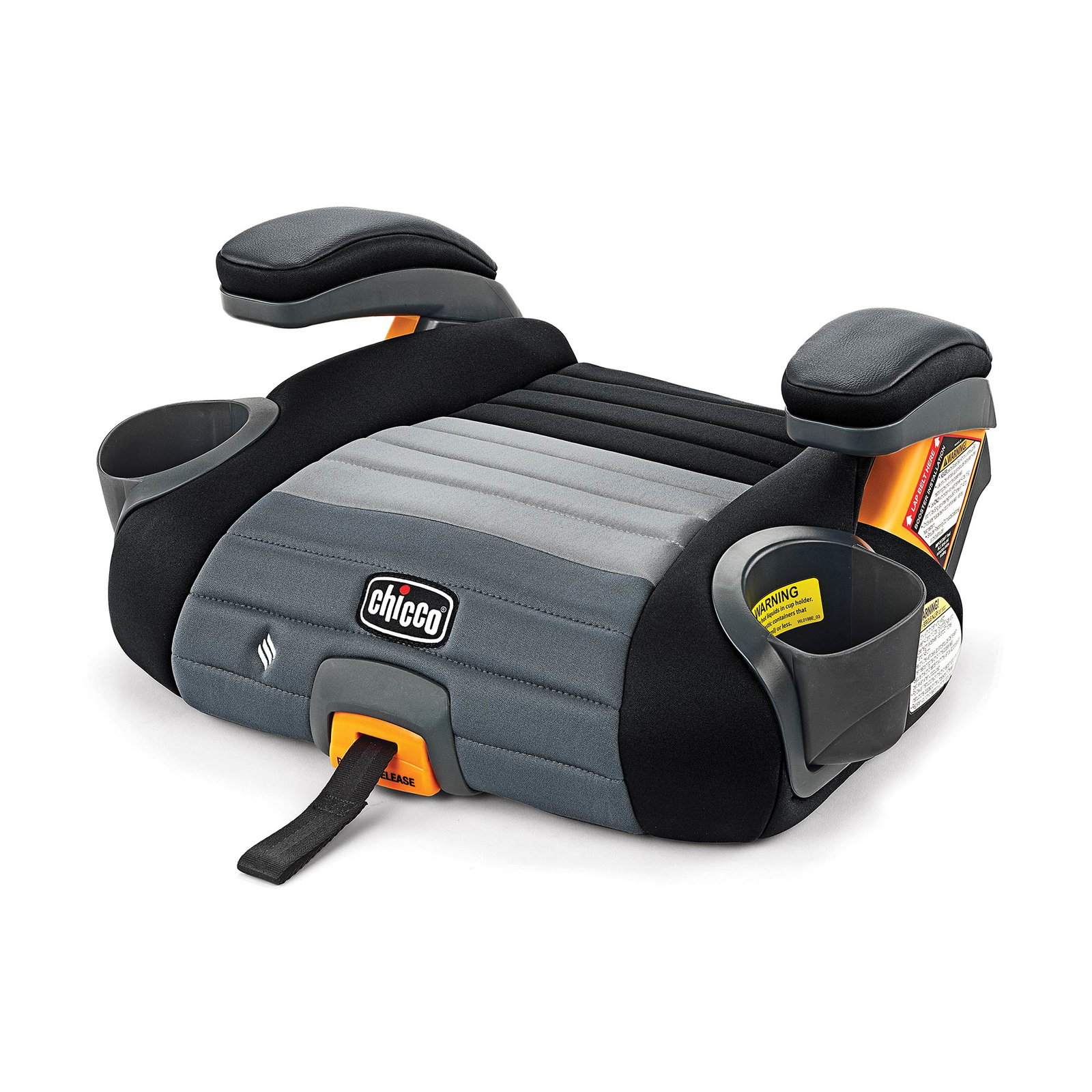 Image of GoFit ClearTex Plus Backless Booster Car Seat - Obsidian