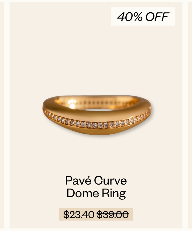 Pavé Curve Dome Ring