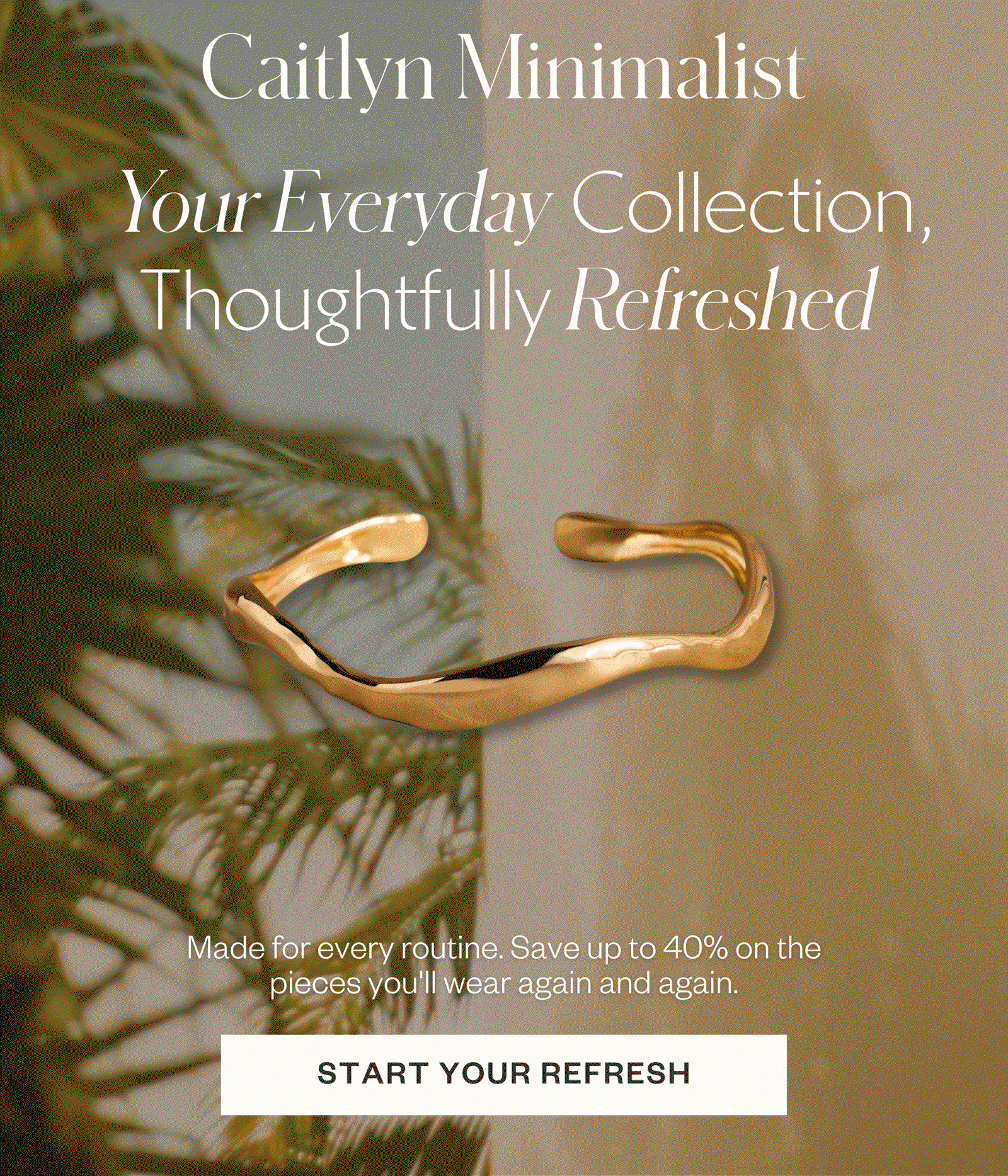Everyday Refresh sale featuring a curated selection of gold jewelry. Refresh your everyday jewelry collection with up to 40% off timeless favorites.