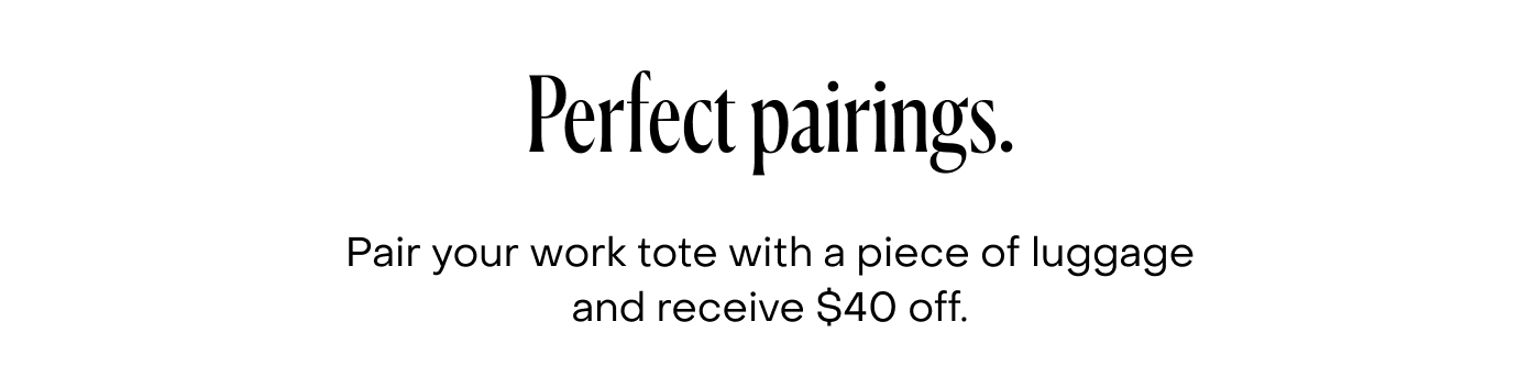 Perfect pairings. 