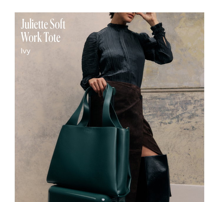 Juliette Soft Work Tote Ivy