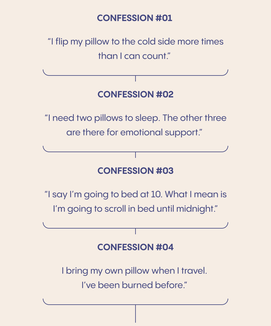 Read our confessions.