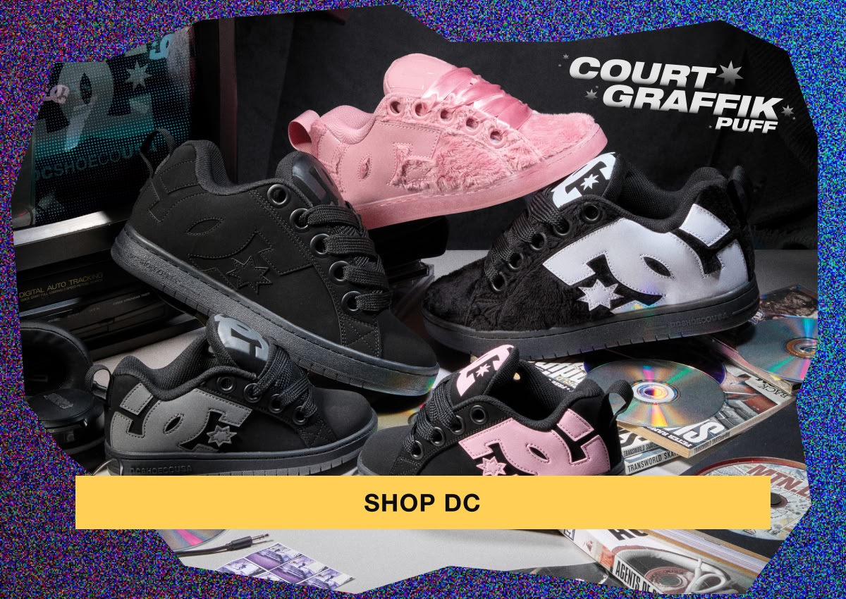 Shop new from DC, including new color-ways of Court Graffiks