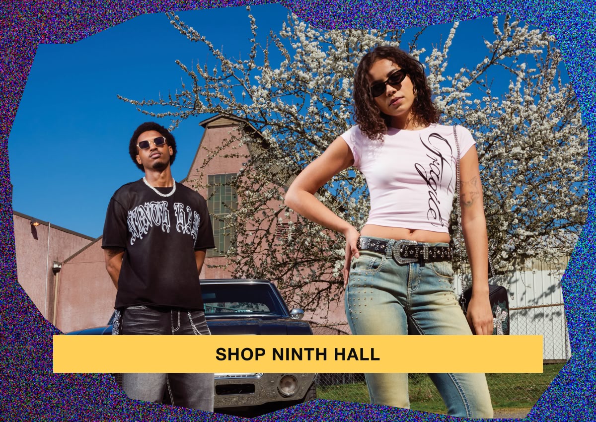 Shop new Ninth Hall, with bootcut denim, graphic tees and more