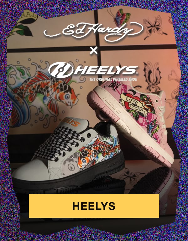 Shop new Heelys, including their collab with Ed Hardy