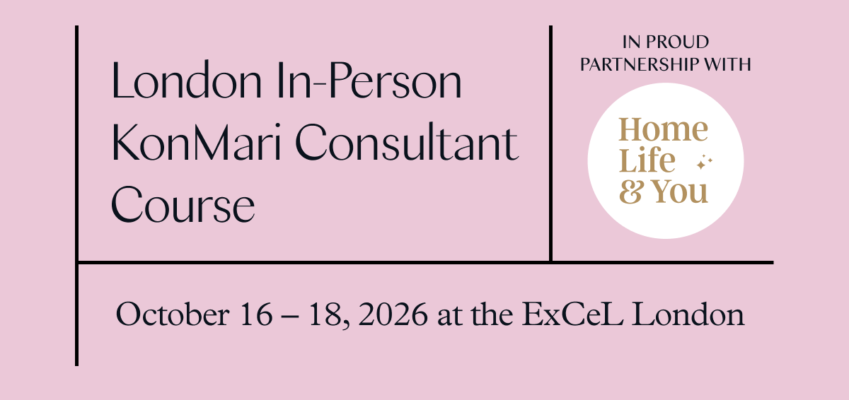 London In-Person KonMari Consultant Course (October 16-18, 2026 at the ExCeL London)