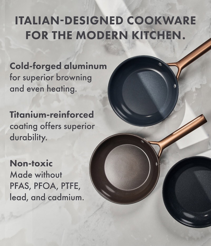 Italian-designed cookware for the modern kitchen.